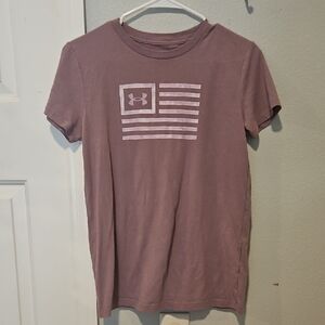 Under Armour Women's Mauve Flag Graphic Tee